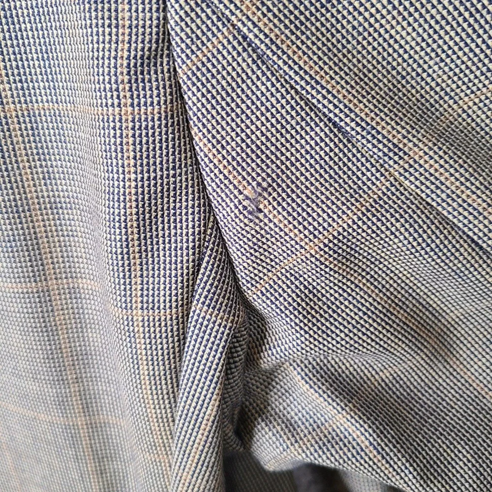 Vintage Chaps‎ Ralph Lauren Jacket Mens 44T Brown Plaid Blazer 2 Button Wool